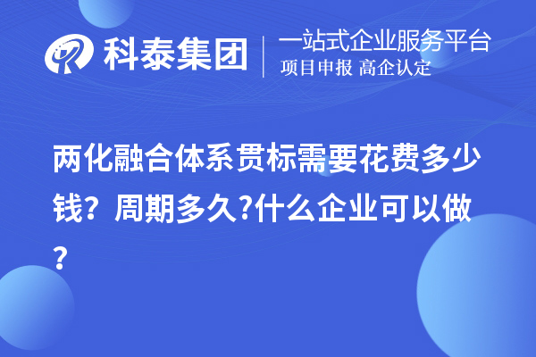 兩化融合體系貫標(biāo)需要花費(fèi)多少錢？周期多久?什么企業(yè)可以做？