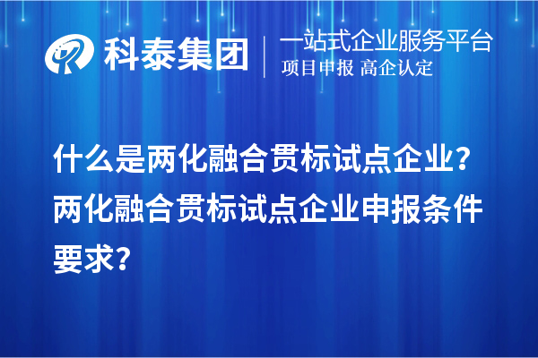 什么是兩化融合貫標(biāo)試點(diǎn)企業(yè)？?jī)苫诤县灅?biāo)試點(diǎn)企業(yè)申報(bào)條件要求？