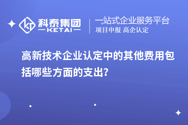 高新技術企業(yè)認定中的其他費用包括哪些方面的支出？