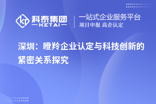 深圳:瞪羚企業(yè)認(rèn)定與科技創(chuàng)新的緊密關(guān)系探究