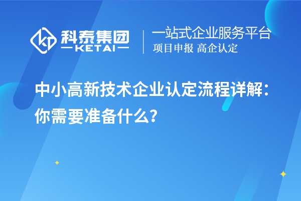 中小高新技術(shù)企業(yè)認(rèn)定流程詳解:你需要準(zhǔn)備什么?