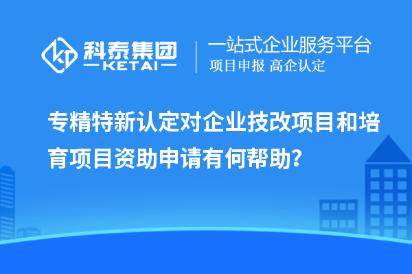 專精特新認(rèn)定對(duì)企業(yè)技改項(xiàng)目和培育項(xiàng)目資助申請(qǐng)有何幫助？