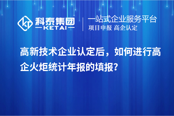高新技術企業(yè)認定后，如何進行高企火炬統(tǒng)計年報的填報？