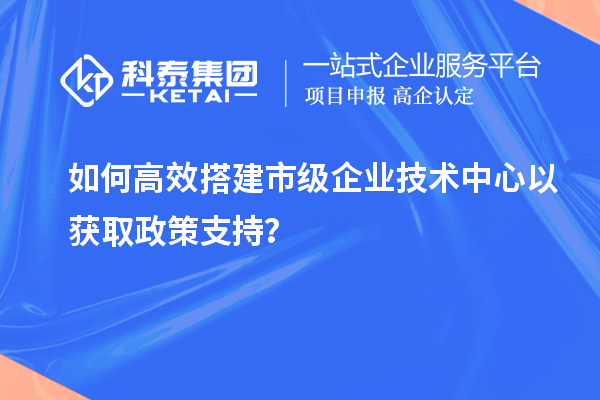 如何高效搭建市級企業(yè)技術(shù)中心以獲取政策支持？
