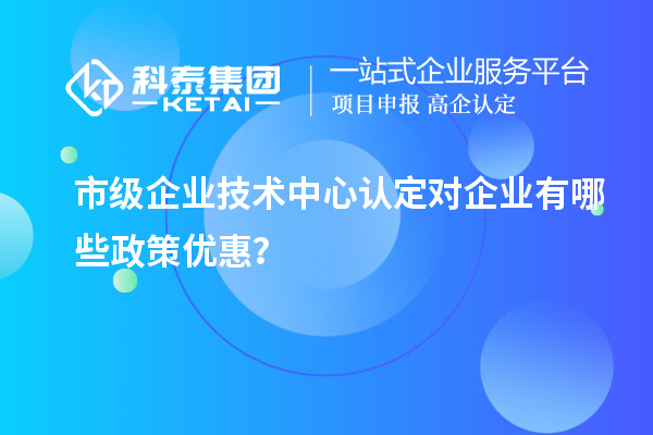 市技術(shù)中心有哪些政策支持？企業(yè)能得到什么優(yōu)惠？