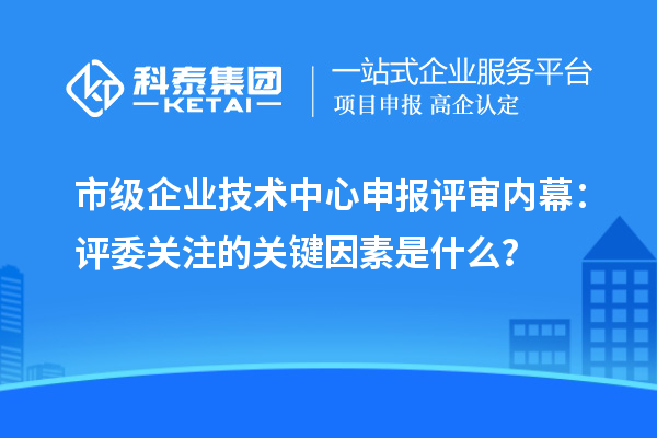 市級企業(yè)技術(shù)中心申報評審內(nèi)幕：評委關(guān)注的關(guān)鍵因素是什么？