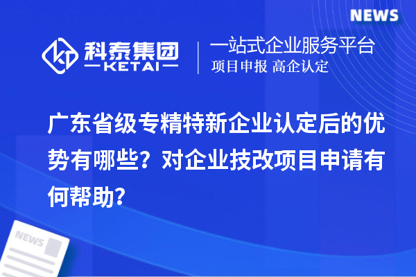 廣東省級專精特新企業(yè)認(rèn)定后的優(yōu)勢有哪些？對企業(yè)技改項(xiàng)目申請有何幫助？