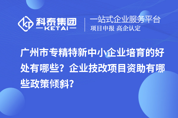 廣州市專精特新中小企業(yè)培育的好處有哪些？企業(yè)<a href=http://m.a910078829.cn/fuwu/jishugaizao.html target=_blank class=infotextkey>技改</a>項目資助有哪些政策傾斜？