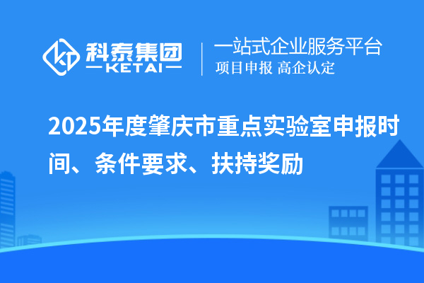 2025年度肇慶市重點(diǎn)實(shí)驗(yàn)室申報(bào)時(shí)間、條件要求、扶持獎(jiǎng)勵(lì)